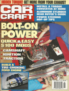 CAR CRAFT 1996 AUG - 426 FURY, SHELBY GT350 # 54, GTO